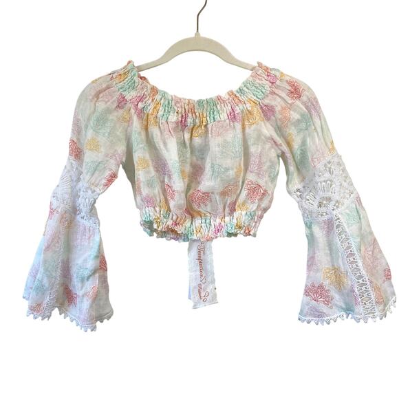 Temptation Positano Ravello Long Top Scala Mini Skirt Set Butterfly - Picture 2 of 9